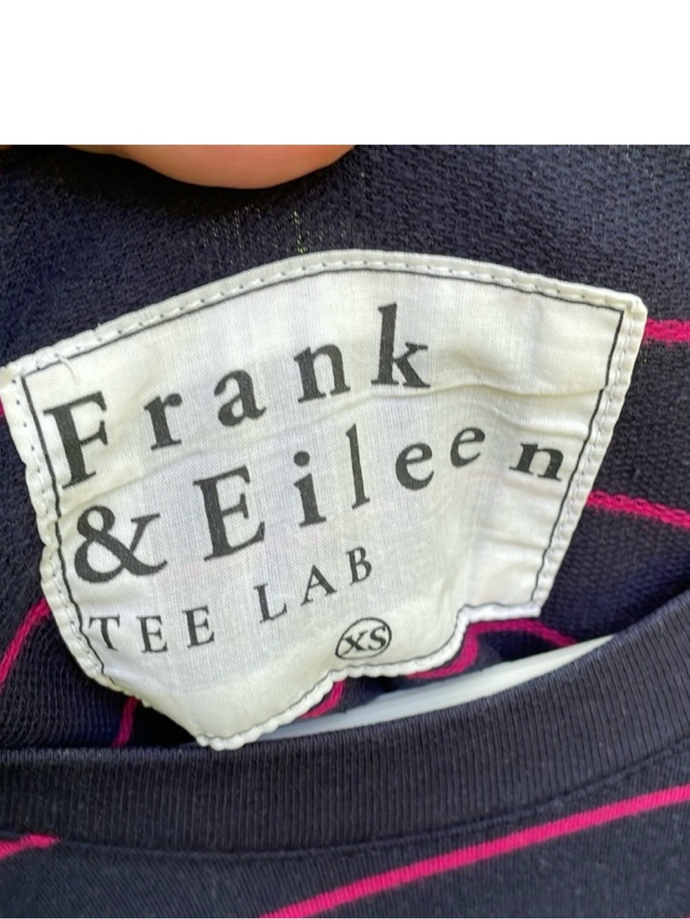 Frank and Eileen Oversized Striped Crewneck Women Long Sleeve Top - Picture 4 of 5